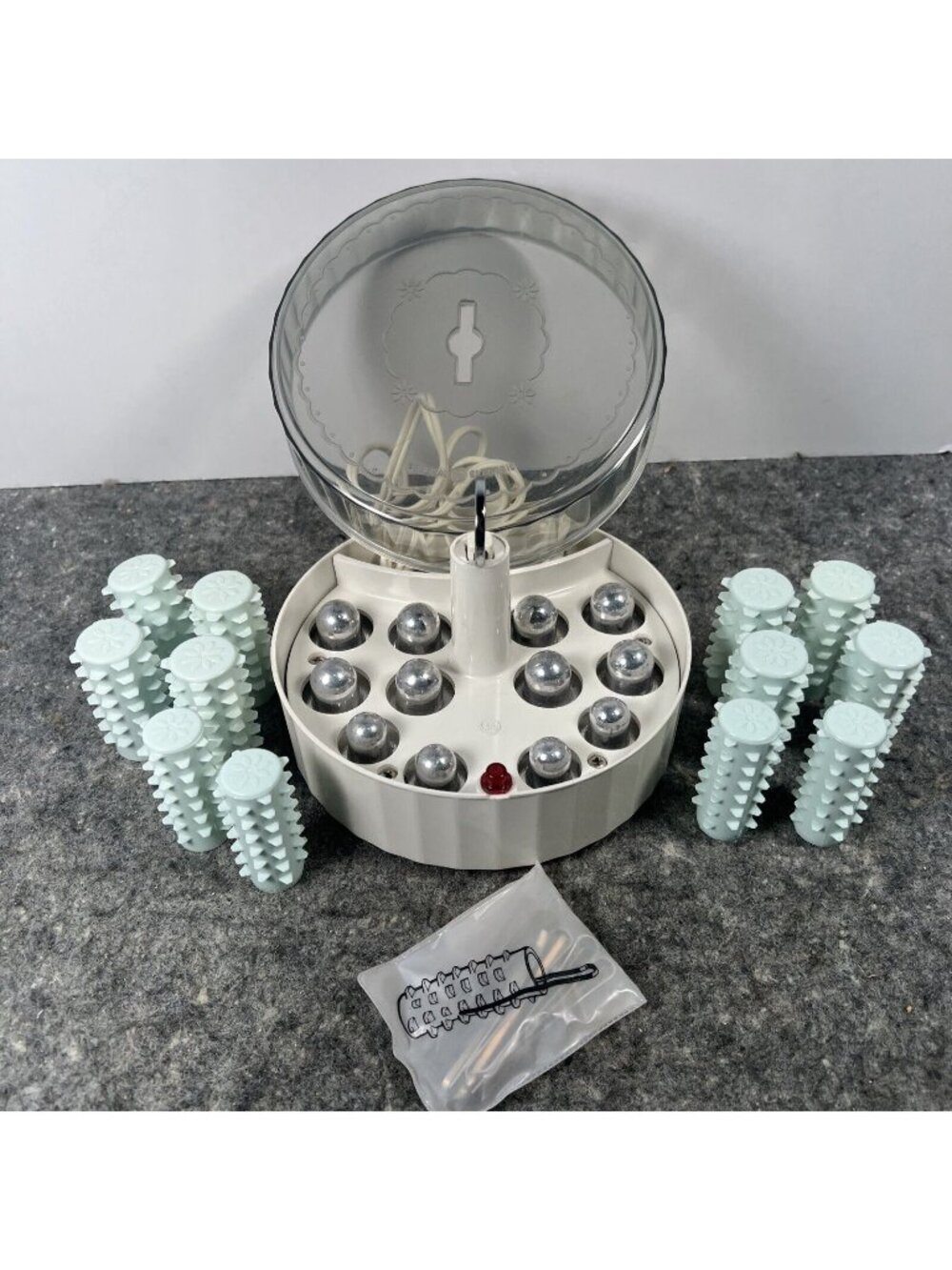 Vintage GE Hot Rollers General Electric F1HCD2 Hairsetter Made In Italy-5702